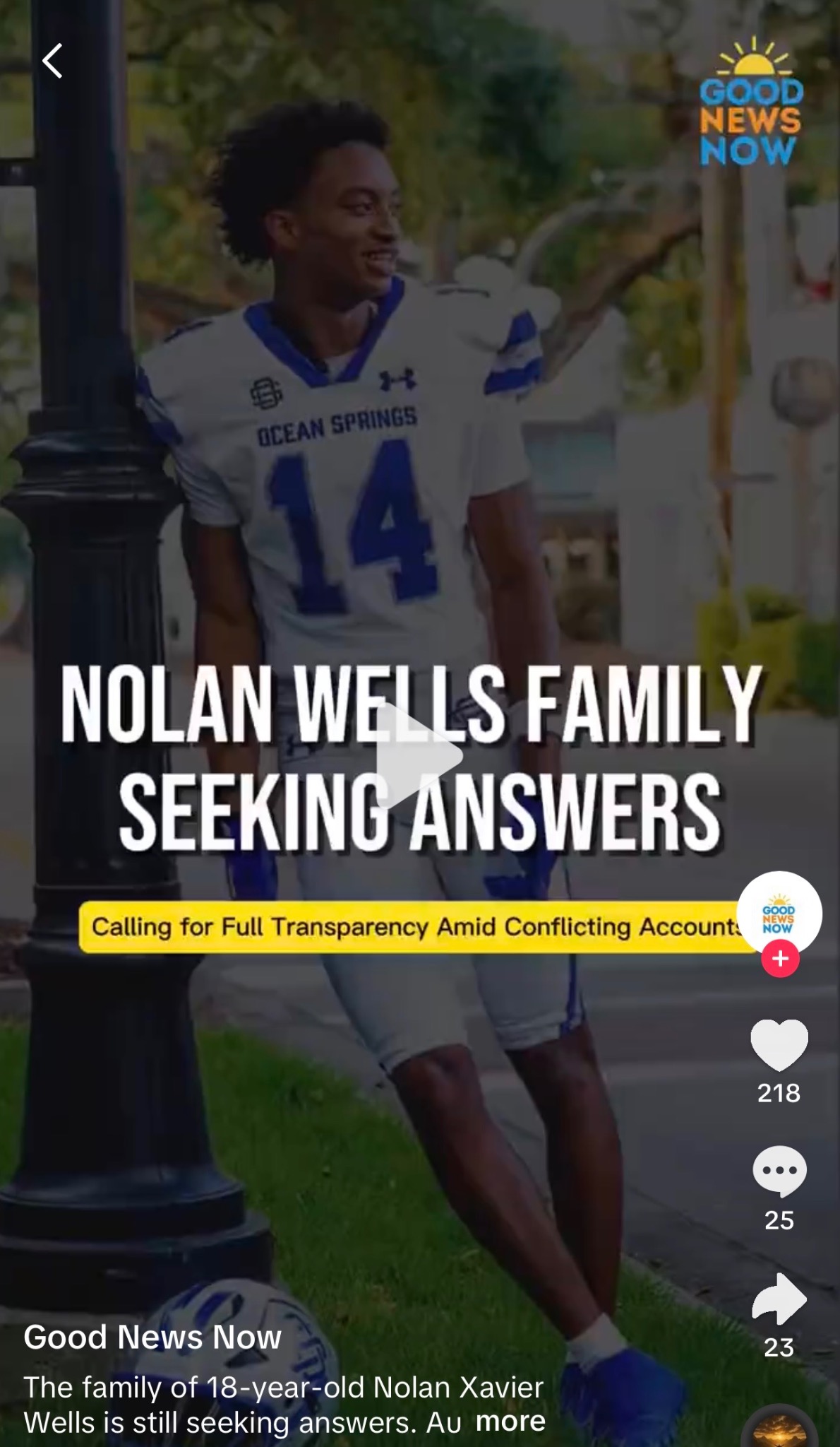 Good News Now social story about Nolan Wells